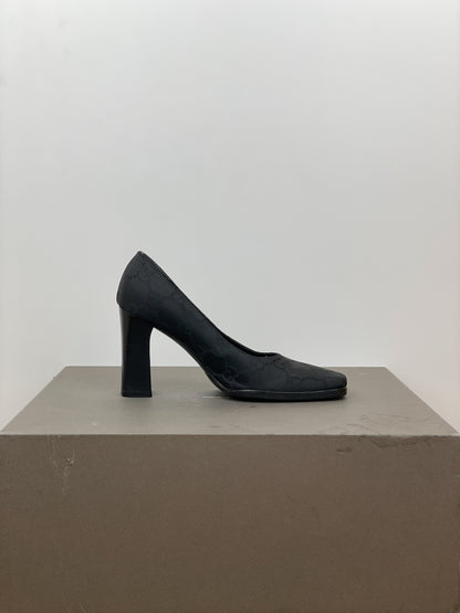 Gucci by Tom Ford SS98 Square Toe Monogram Pump Heels