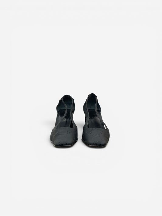 Gucci by Tom Ford SS98 Square Toe Monogram Slingback Pump Heels – photo 5