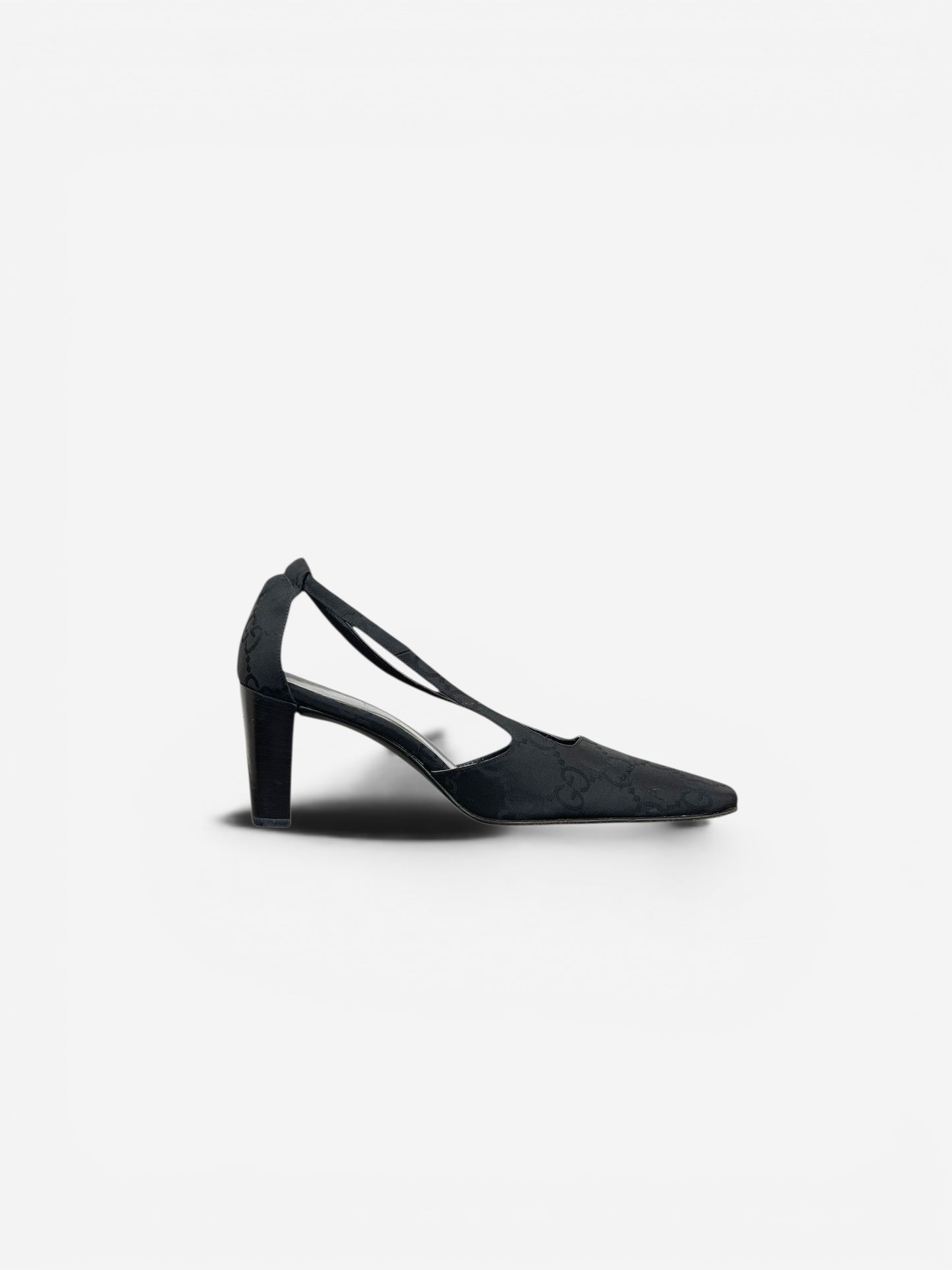 Gucci by Tom Ford SS98 Square Toe Monogram Slingback Pump Heels – photo 4