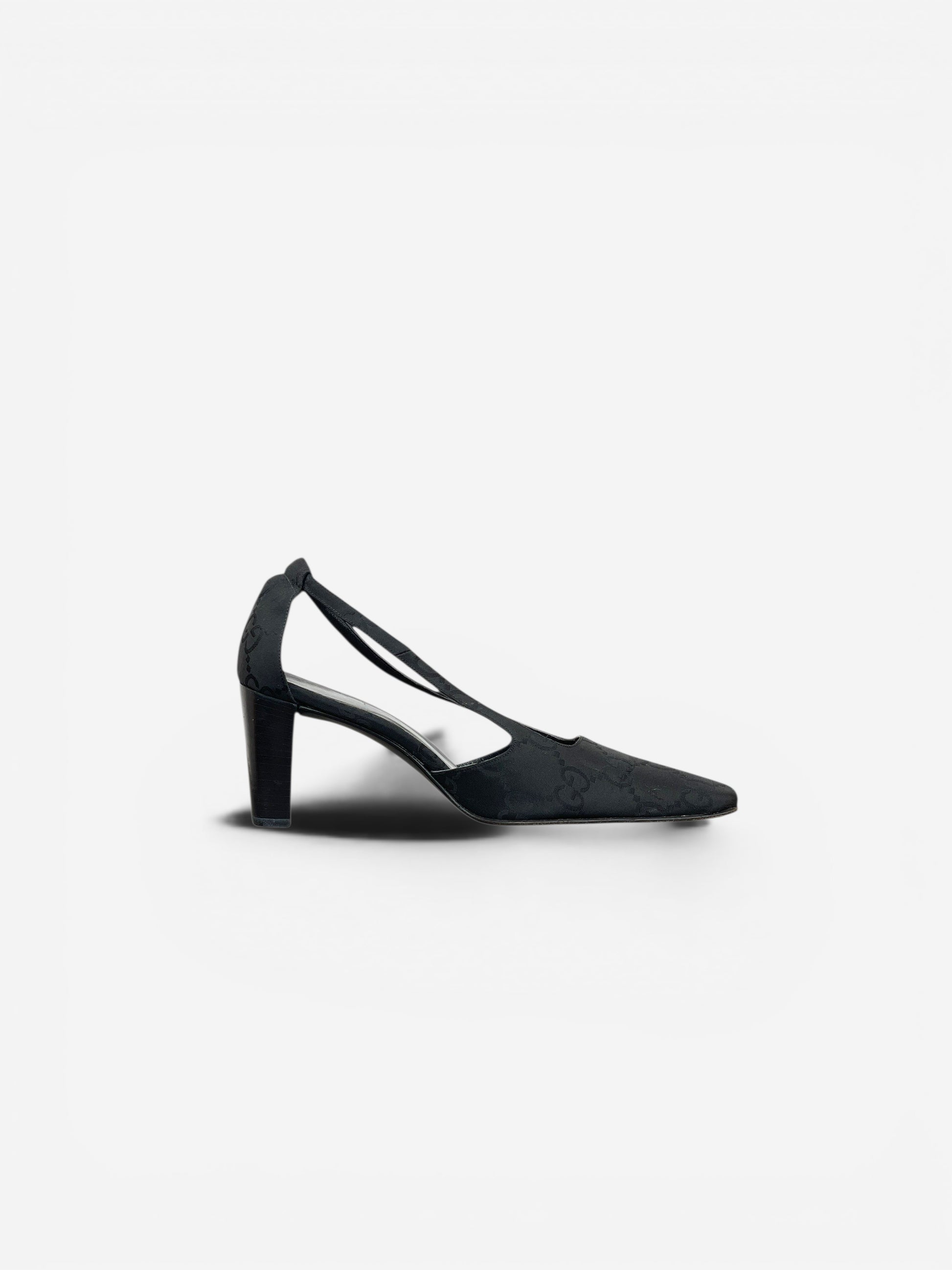 Gucci by Tom Ford SS98 Square Toe Monogram Slingback Pump Heels – photo 4