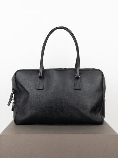 Prada 2000s Bauletto Box Leather Handbag