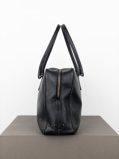 Prada 2000s Bauletto Box Leather Handbag