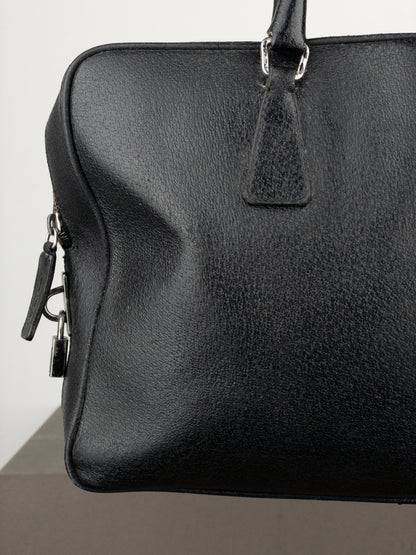 Prada 2000s Bauletto Box Leather Handbag