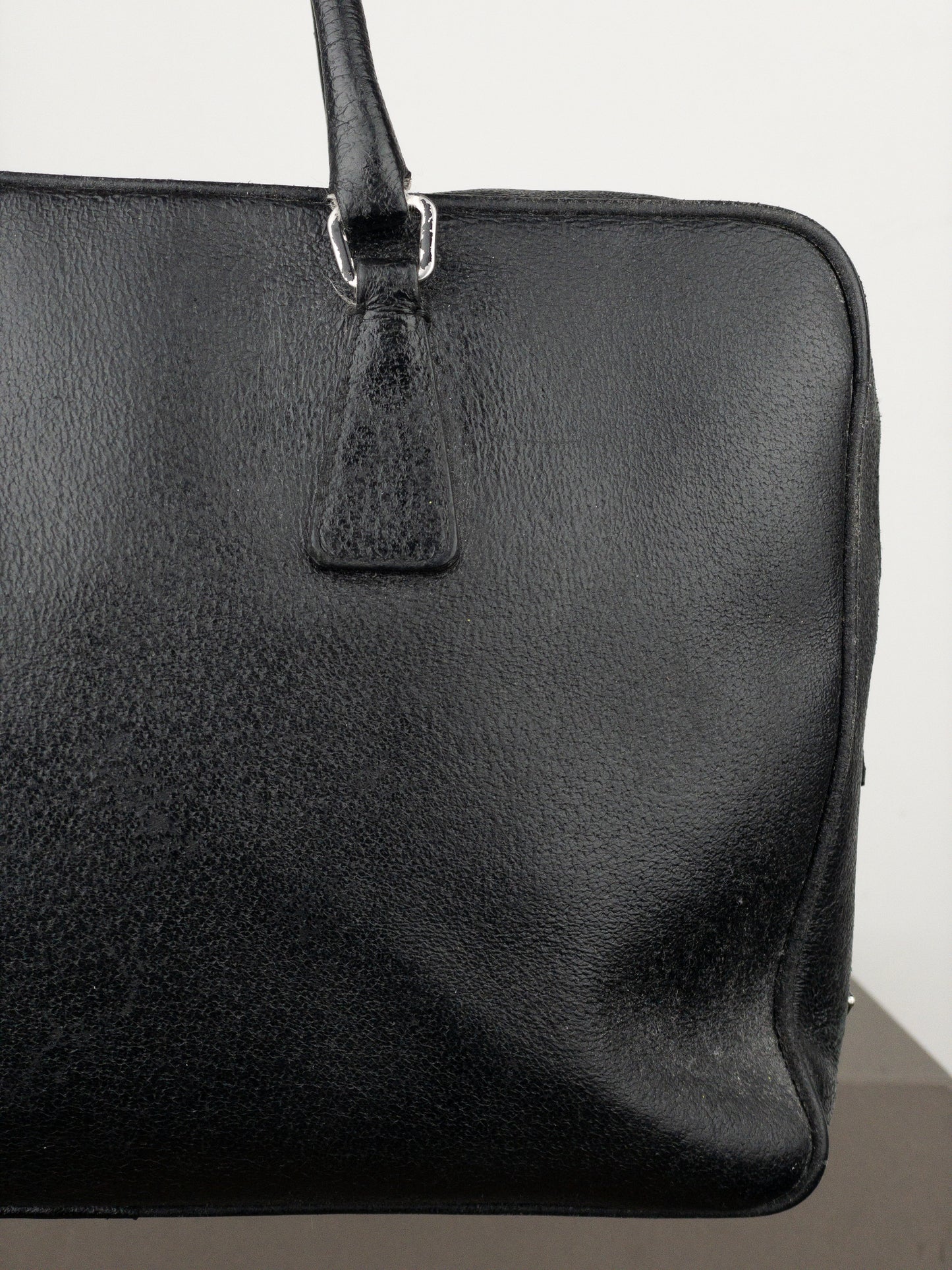 Prada 2000s Bauletto Box Leather Handbag