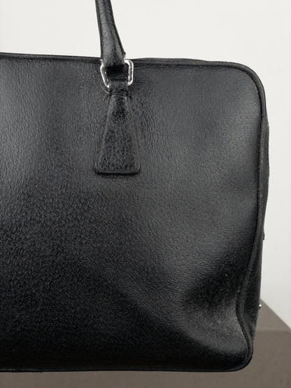 Prada 2000s Bauletto Box Leather Handbag