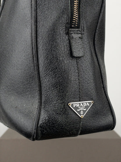 Prada 2000s Bauletto Box Leather Handbag