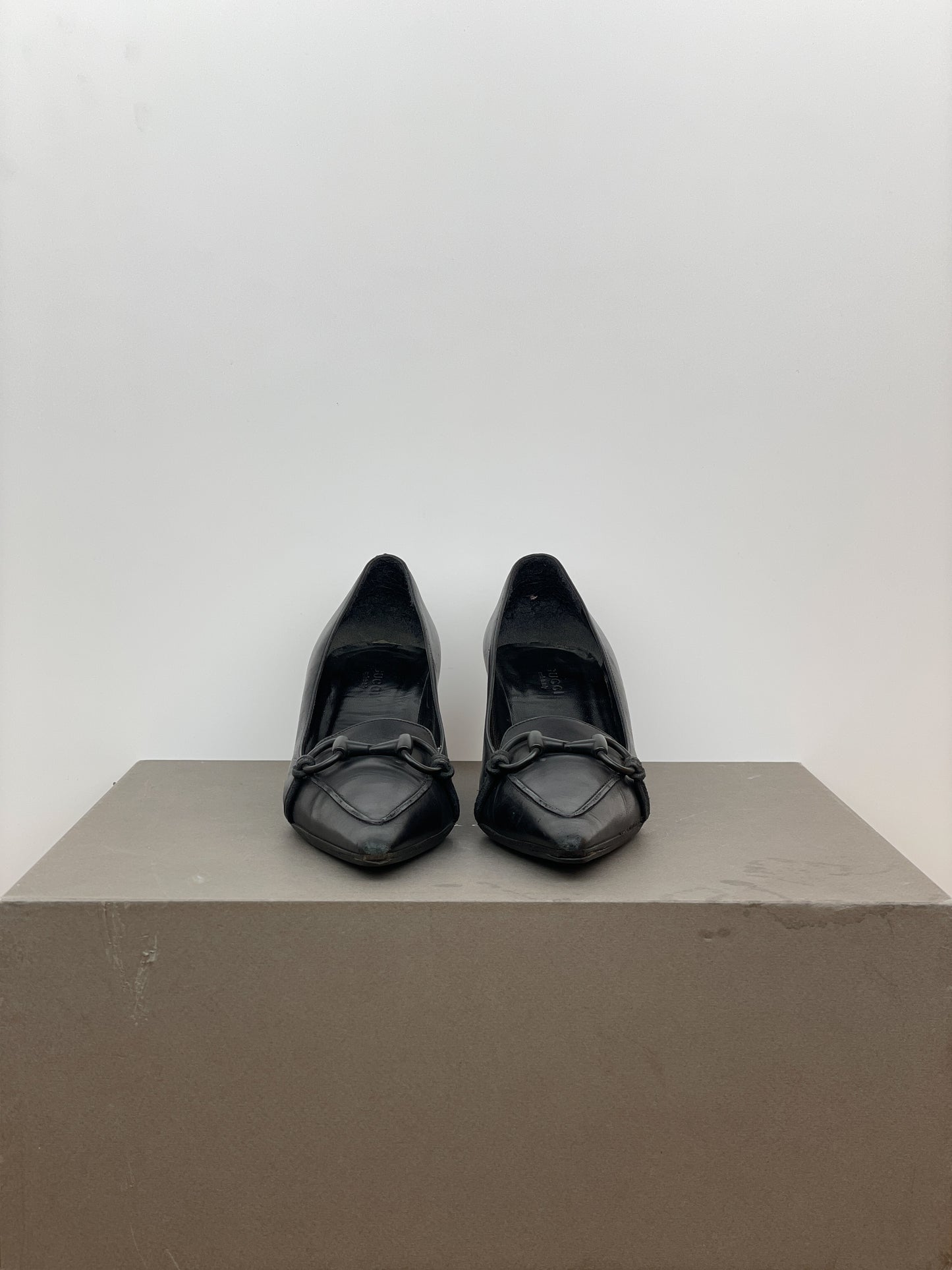 Gucci by Tom Ford 1990s Pointed-Toe Horsebit Heel Pumps
