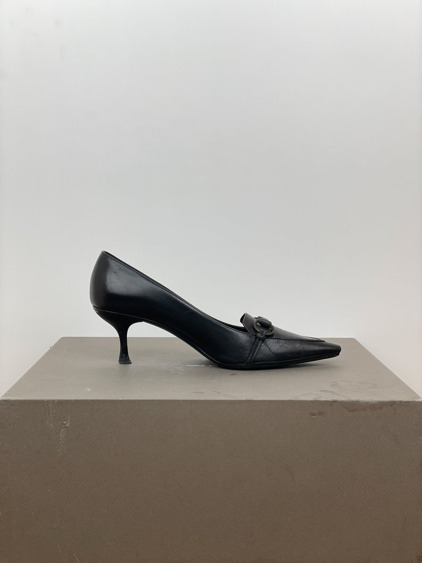 Gucci by Tom Ford 1990s Pointed-Toe Horsebit Heel Pumps