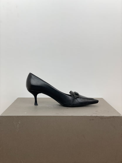Gucci by Tom Ford 1990s Pointed-Toe Horsebit Heel Pumps