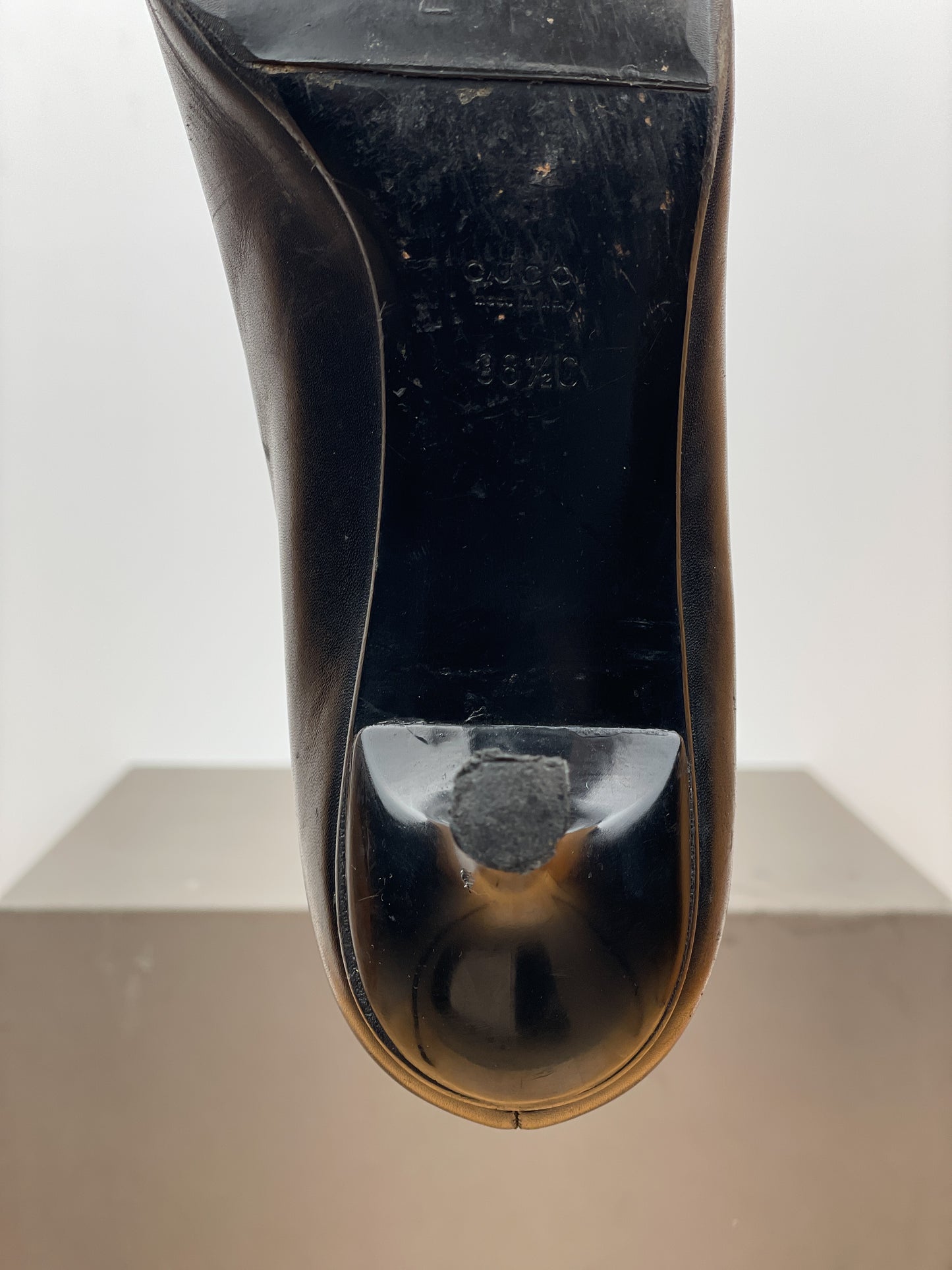 Gucci by Tom Ford 1990s Pointed-Toe Horsebit Heel Pumps