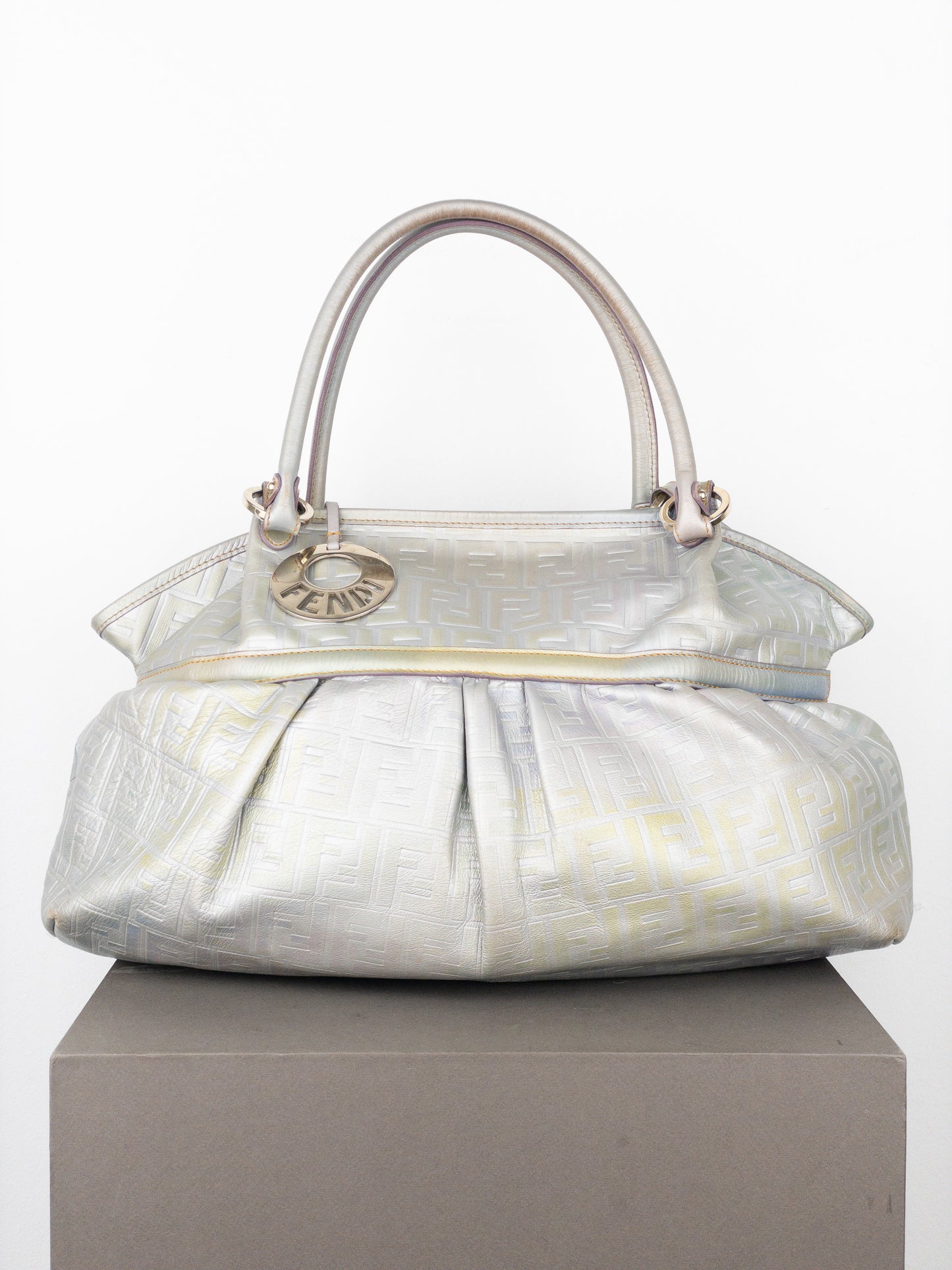 Fendi 2000s Iridescent Ombre Zucca Monogram‚Chef‘ Handbag