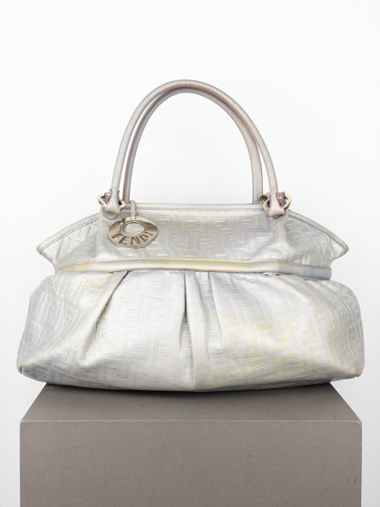 Fendi 2000s Iridescent Ombre Zucca Monogram‚Chef‘ Handbag