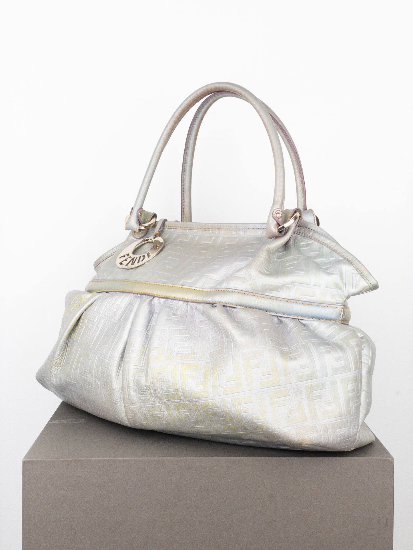 Fendi 2000s Iridescent Ombre Zucca Monogram‚Chef‘ Handbag