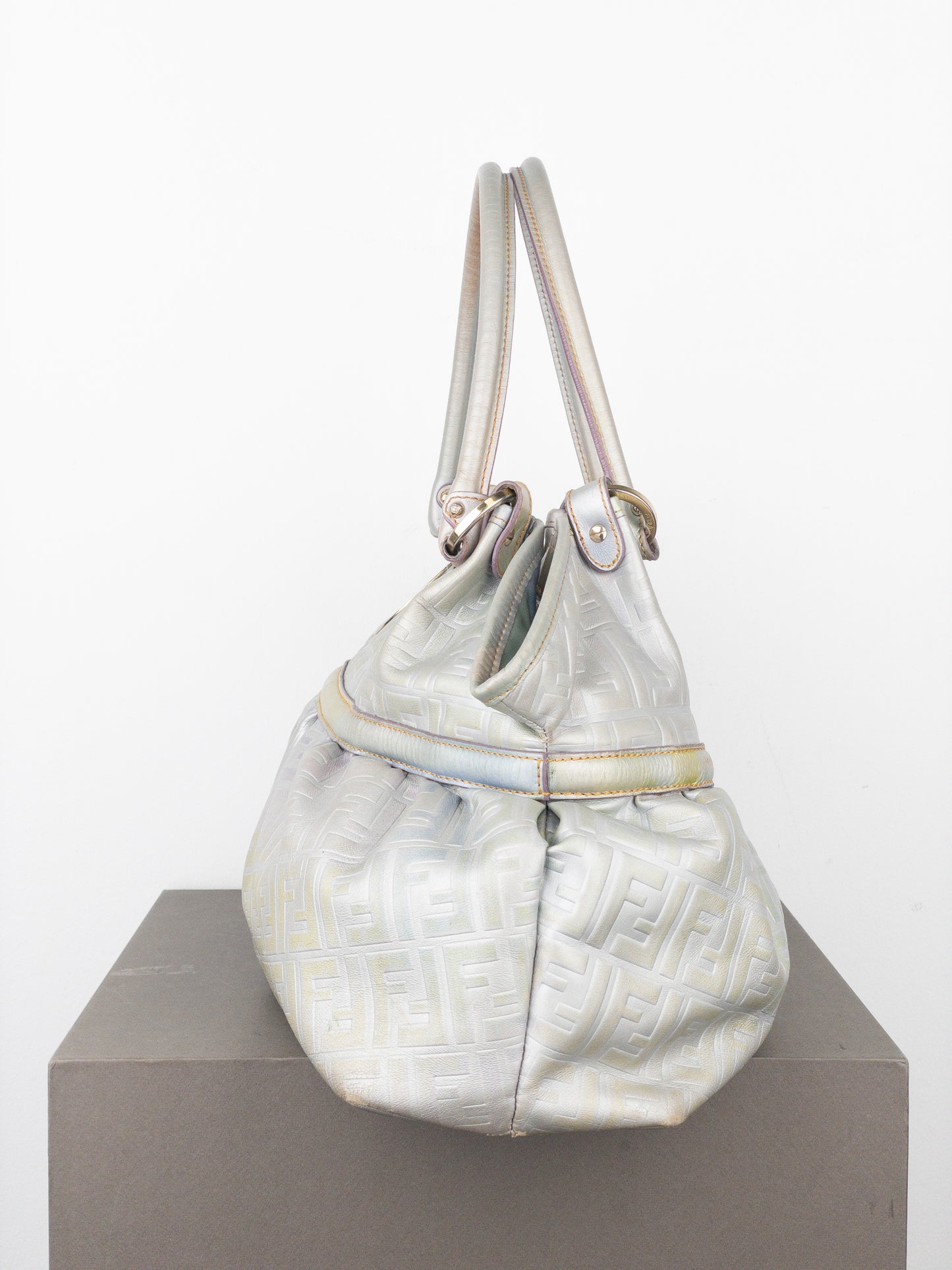 Fendi 2000s Iridescent Ombre Zucca Monogram‚Chef‘ Handbag