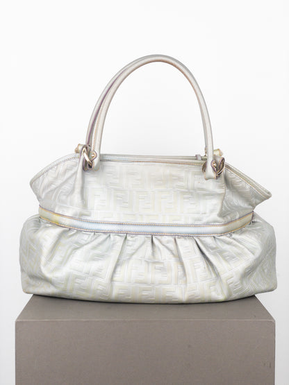 Fendi 2000s Iridescent Ombre Zucca Monogram‚Chef‘ Handbag