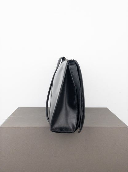 Jean Paul Gaultier 1990s Leather East-West Baguette Shoulder Bag