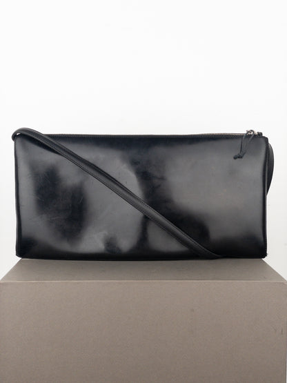 Jean Paul Gaultier 1990s Leather East-West Baguette Shoulder Bag