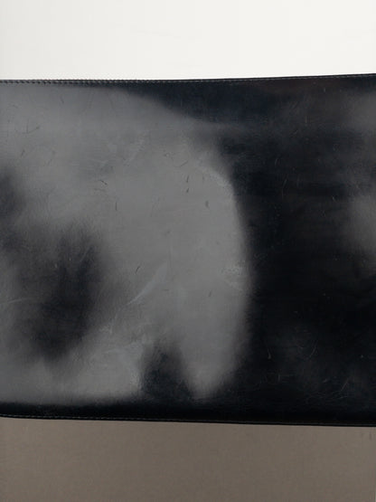 Jean Paul Gaultier 1990s Leather East-West Baguette Shoulder Bag