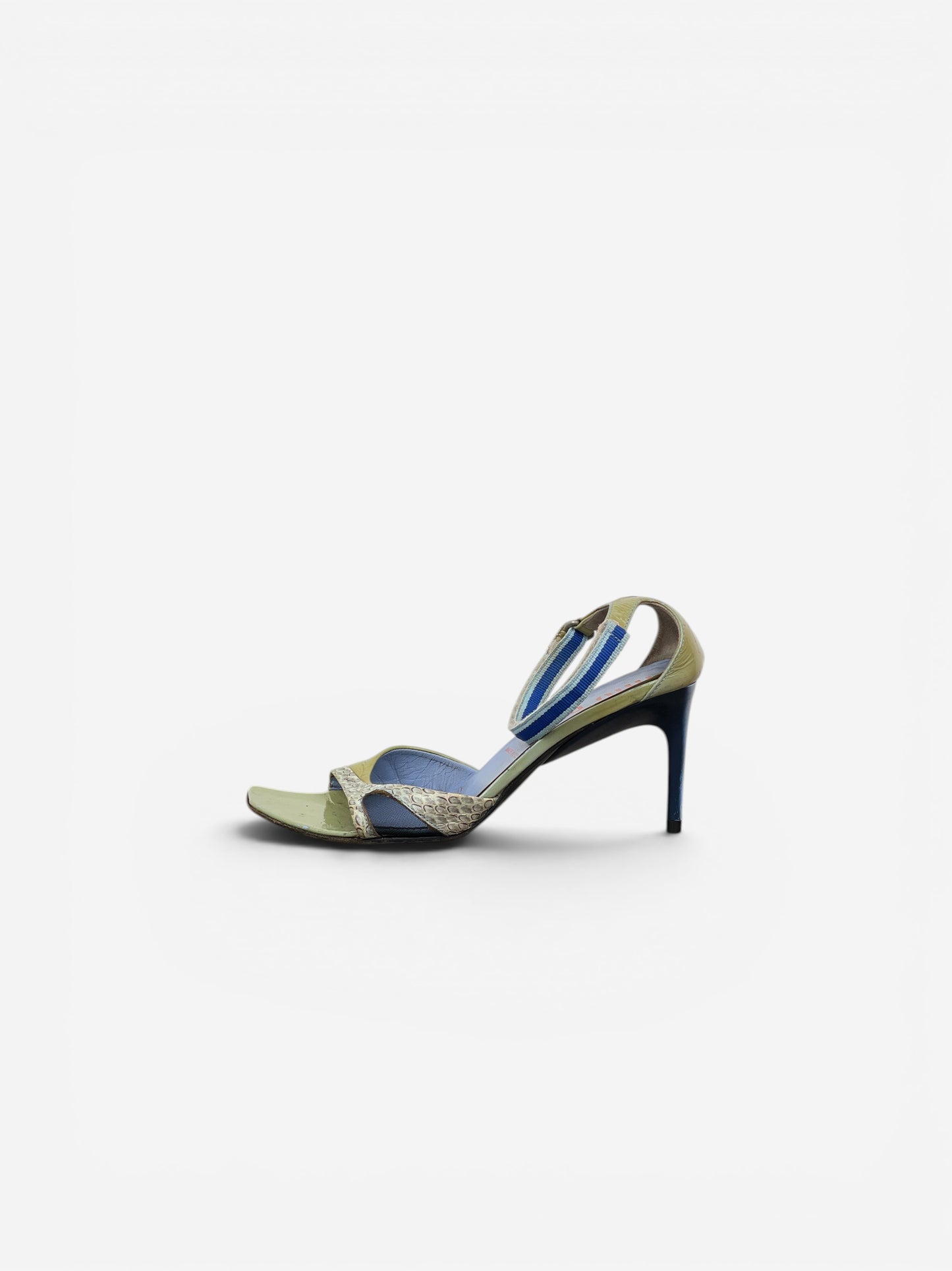 Miu Miu SS00 Snakeskin Python Hybrid Sandal Heels – photo 3