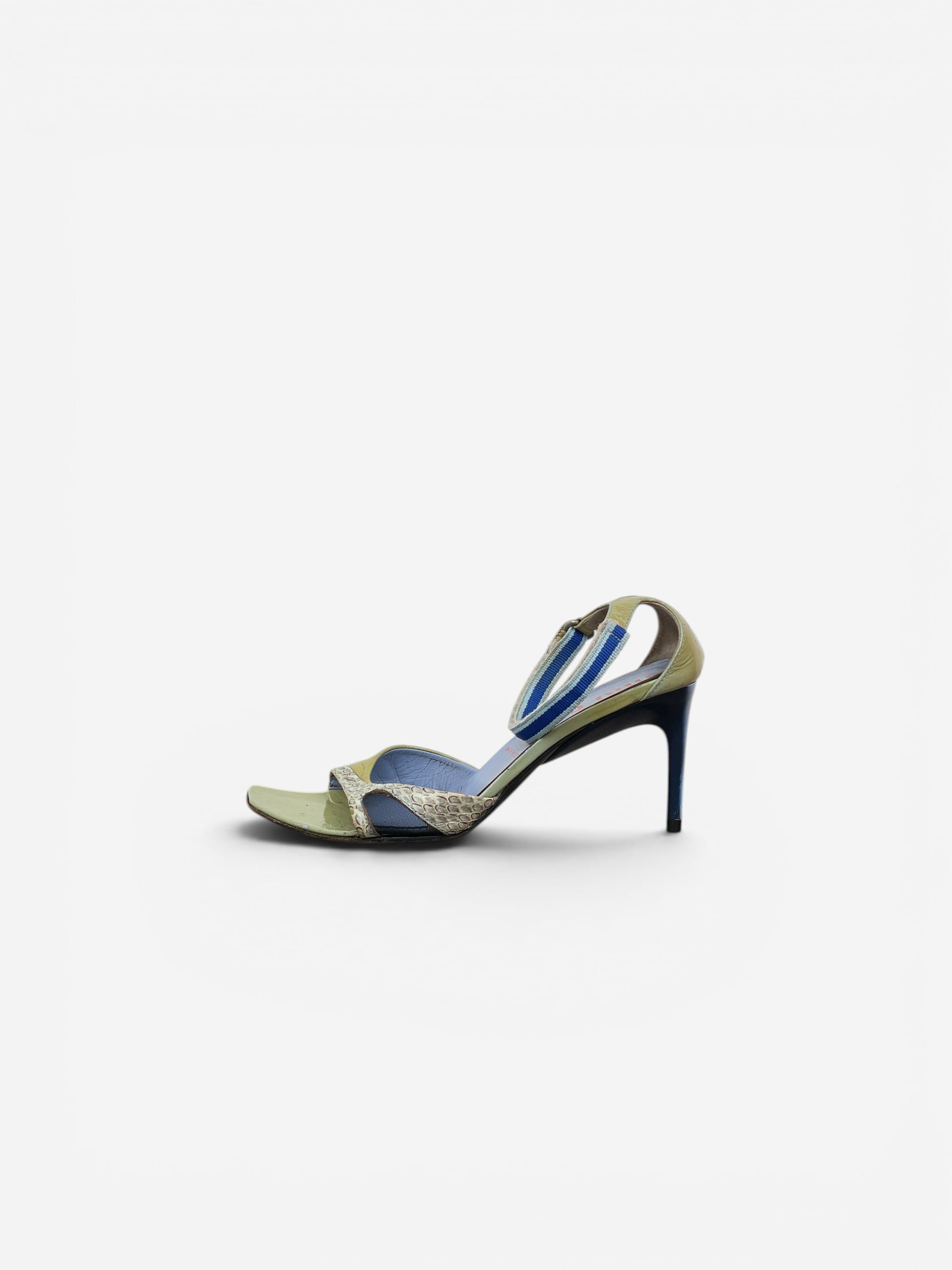 Miu Miu SS00 Snakeskin Python Hybrid Sandal Heels – photo 3