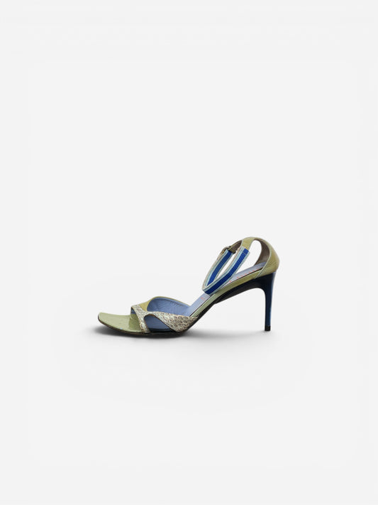 Miu Miu SS00 Snakeskin Python Hybrid Sandal Heels – photo 3