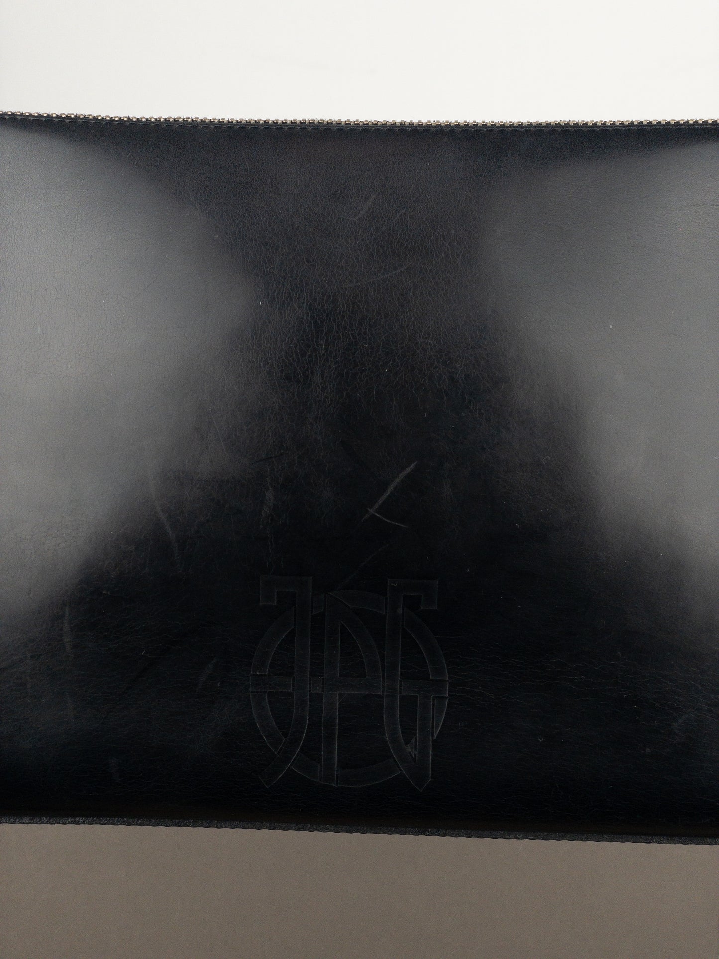 Jean Paul Gaultier 1990s Leather East-West Baguette Shoulder Bag