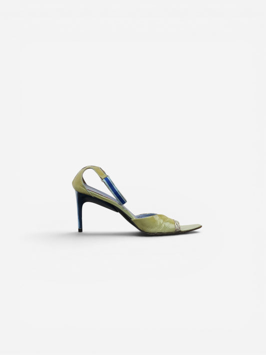 Miu Miu SS00 Snakeskin Python Hybrid Sandal Heels – photo 4