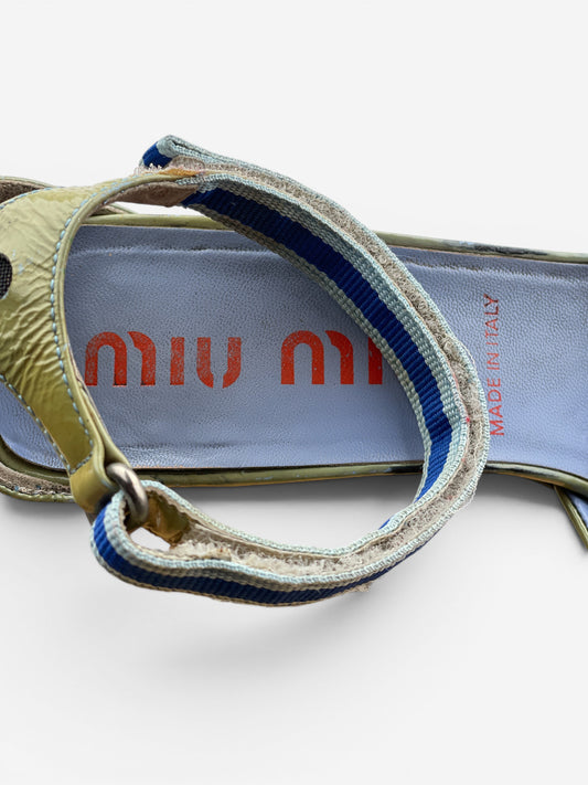 Miu Miu SS00 Snakeskin Python Hybrid Sandal Heels – photo 9