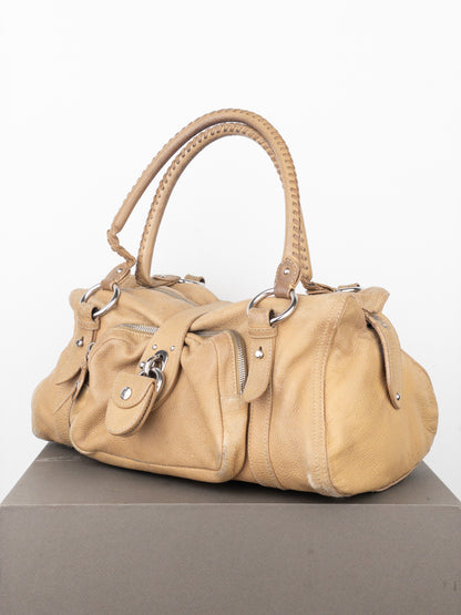 Miu Miu 2000s Padlock Cargo Bowling Shoulder Bag