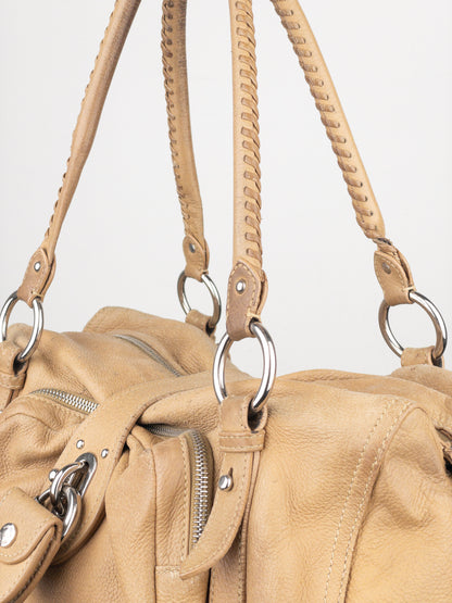 Miu Miu 2000s Padlock Cargo Bowling Shoulder Bag