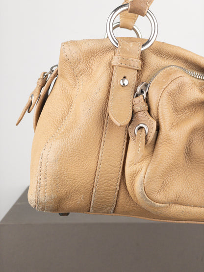 Miu Miu 2000s Padlock Cargo Bowling Shoulder Bag