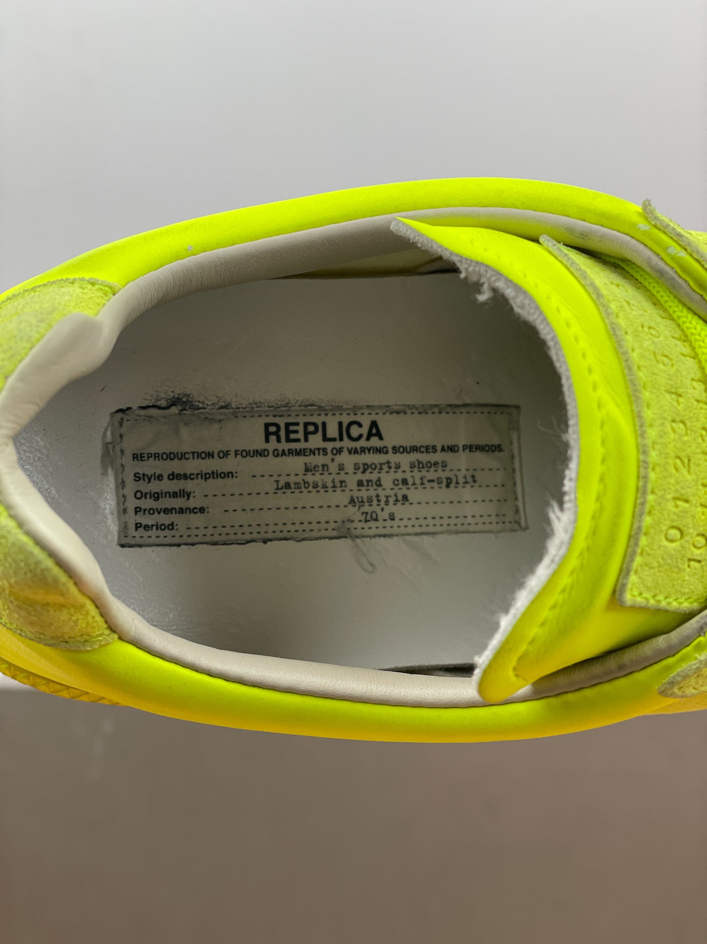 Maison Margiela Replica GAT Sneakers Yellow