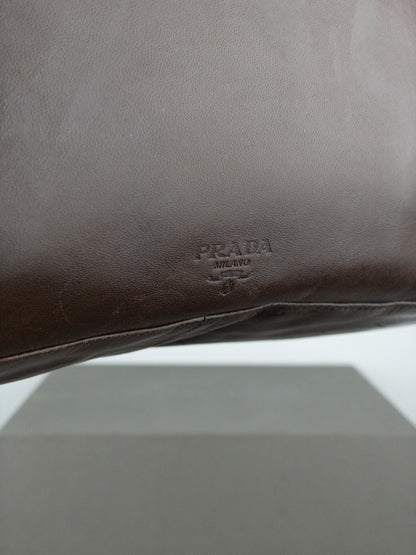 Prada AW96 Chain Leather Shopper Tote Shoulder Bag