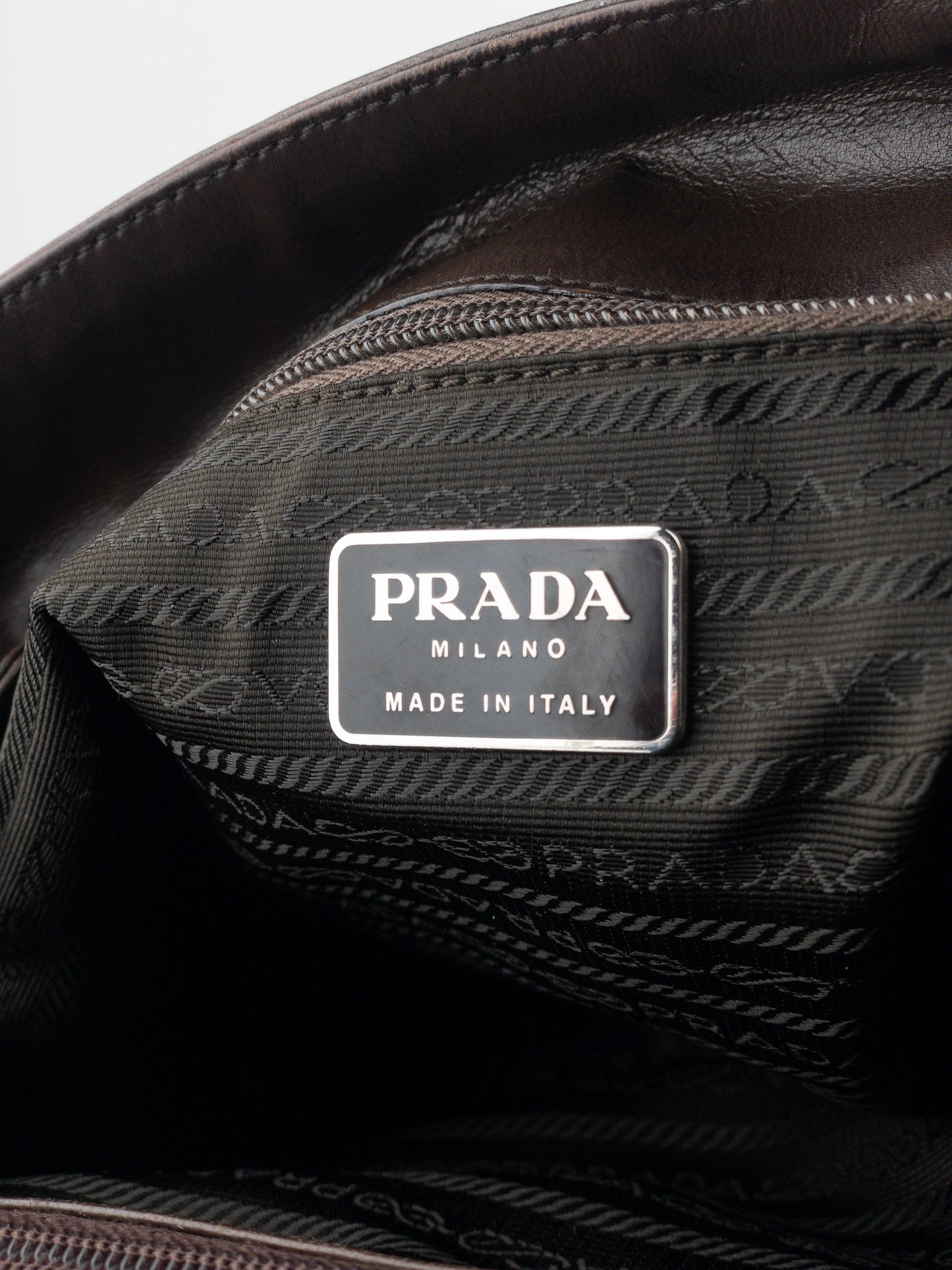 Prada AW96 Chain Leather Shopper Tote Shoulder Bag