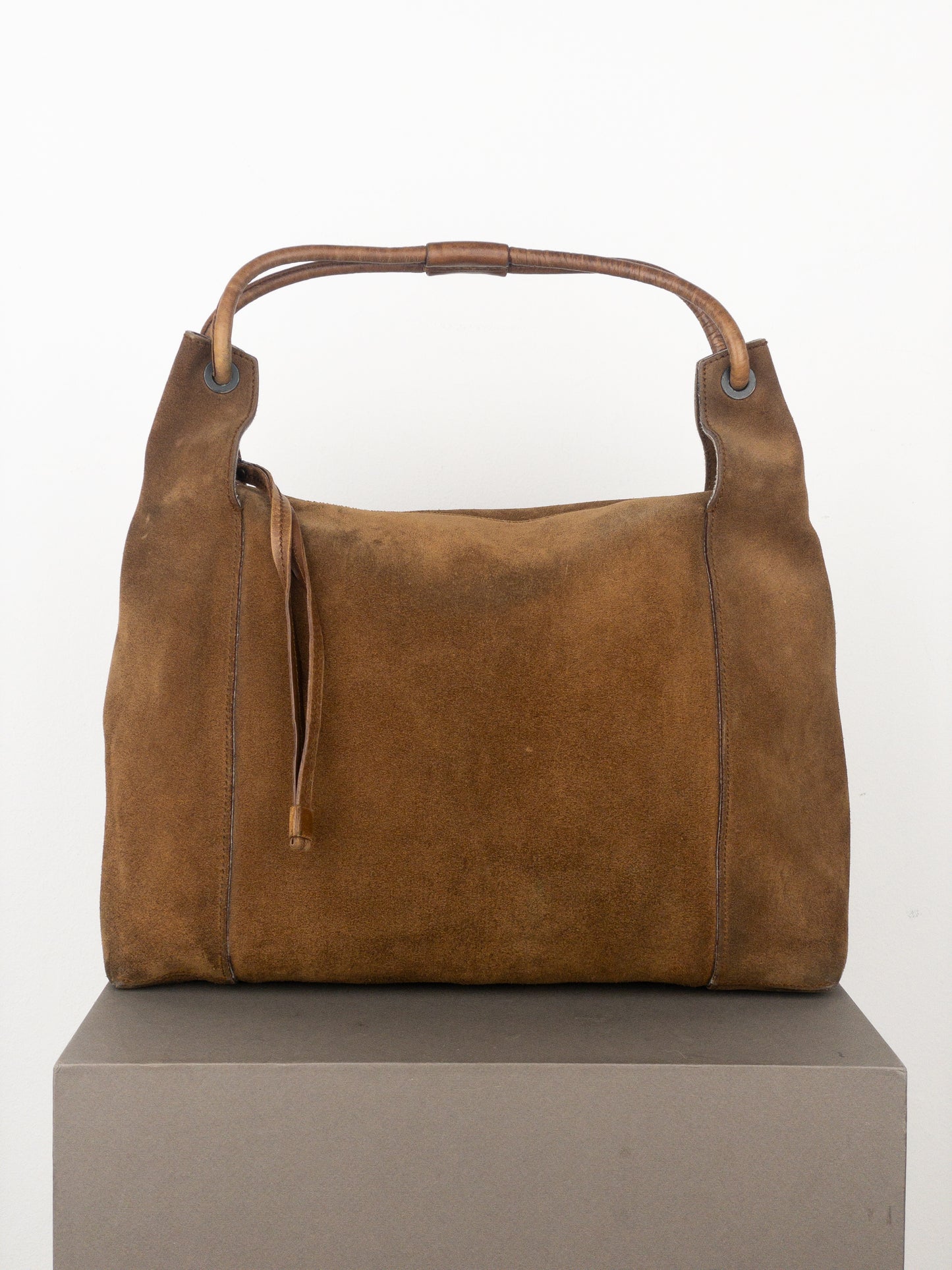 Gucci by Tom Ford 2000s Suede Hobo Shoulder Bag