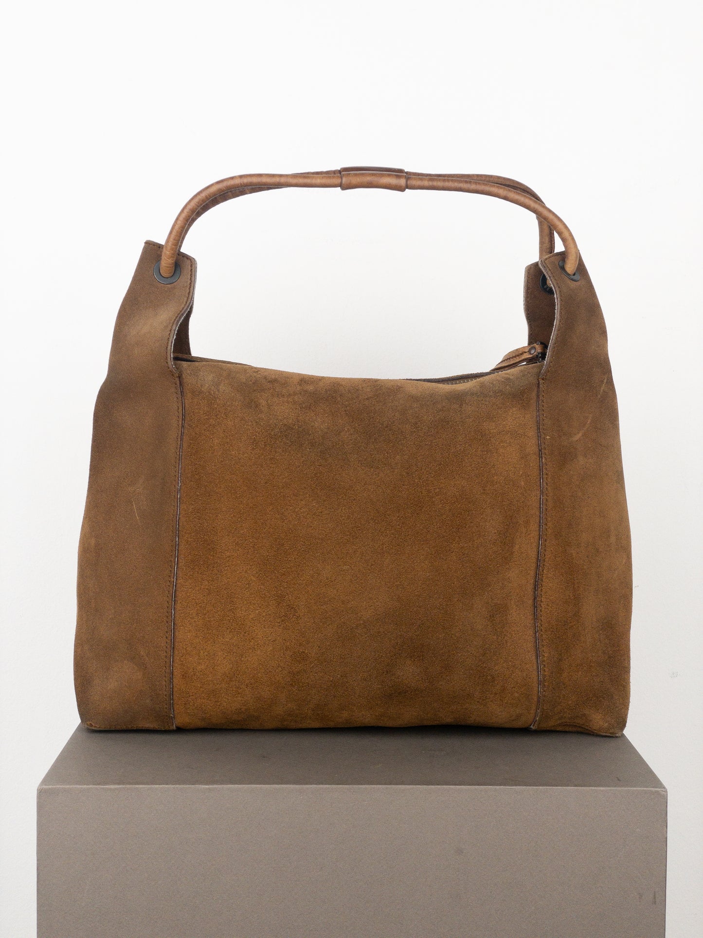Gucci by Tom Ford 2000s Suede Hobo Shoulder Bag