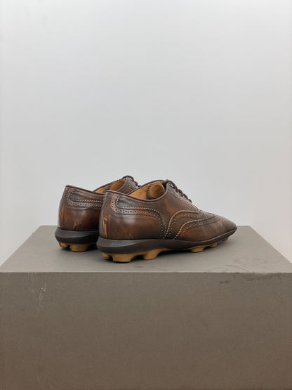 Miu Miu SS99 Square-Toe Spike-Sole Brogue Derbies