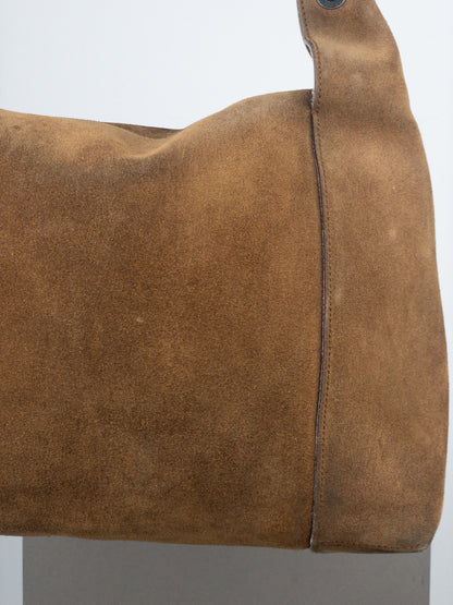 Gucci by Tom Ford 2000s Suede Hobo Shoulder Bag