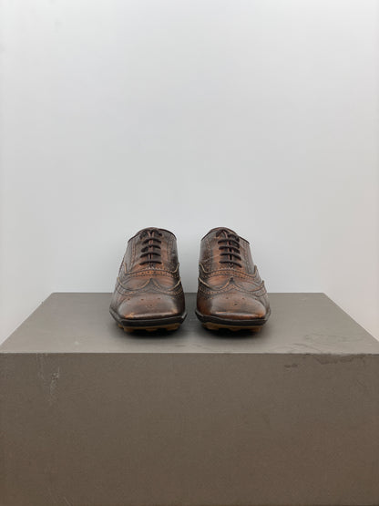 Miu Miu SS99 Square-Toe Spike-Sole Brogue Derbies