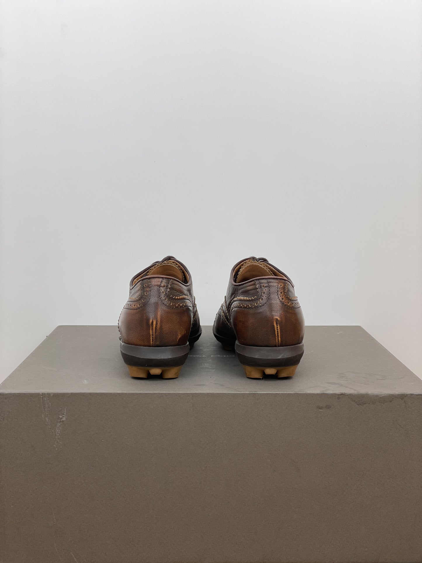 Miu Miu SS99 Square-Toe Spike-Sole Brogue Derbies
