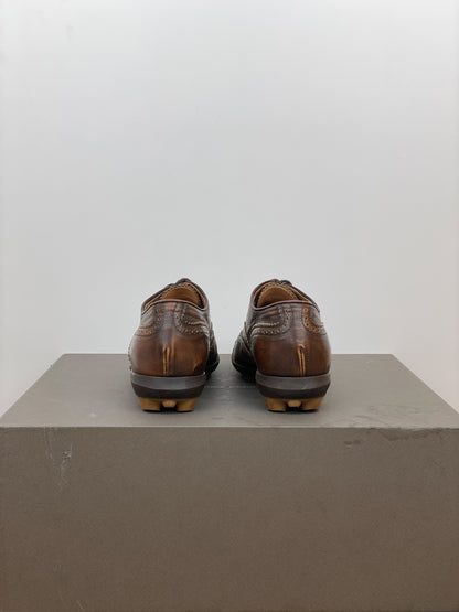 Miu Miu SS99 Square-Toe Spike-Sole Brogue Derbies