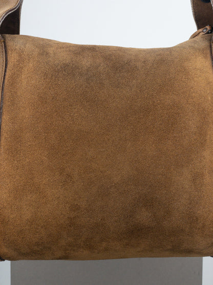 Gucci by Tom Ford 2000s Suede Hobo Shoulder Bag