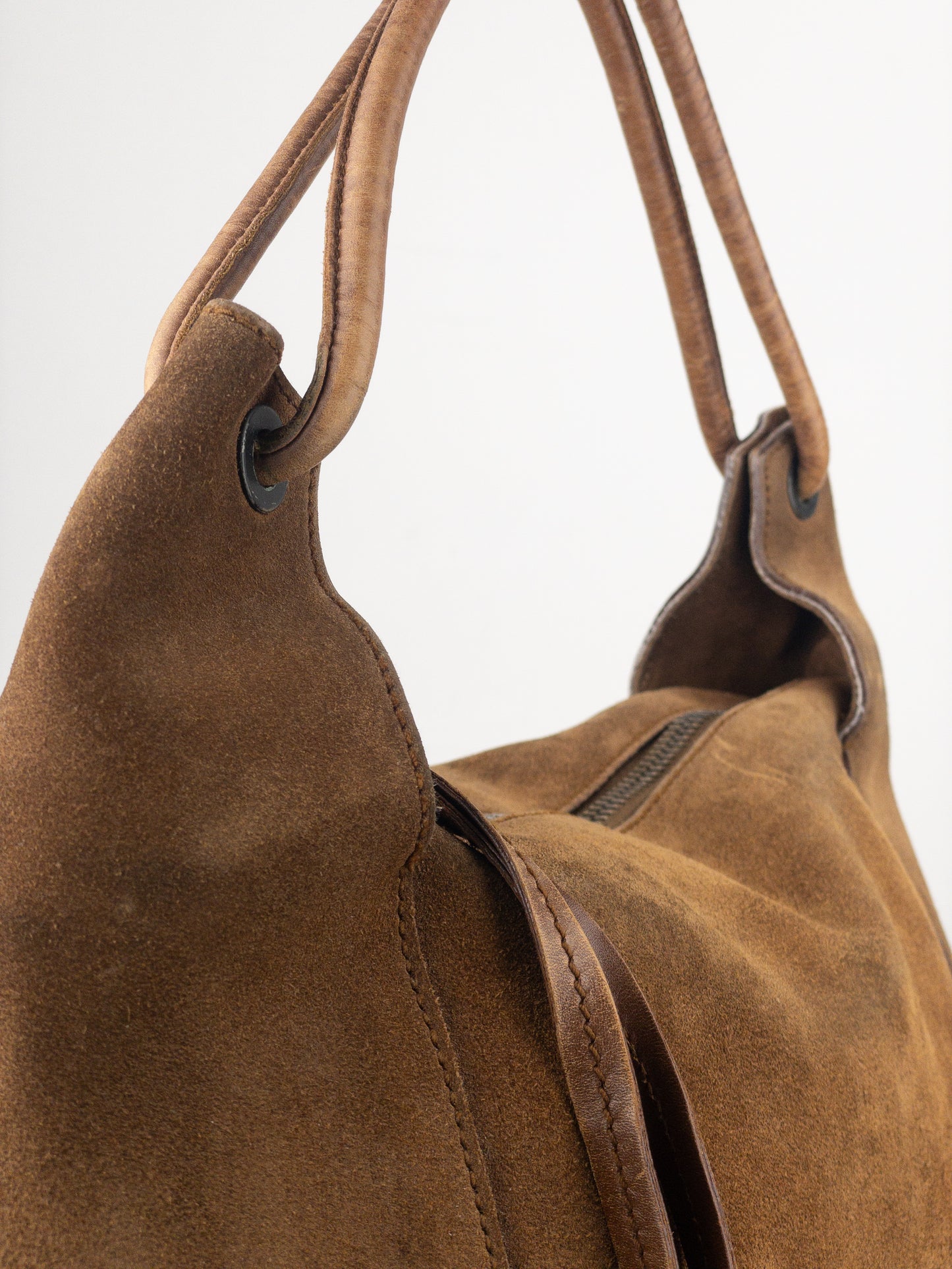 Gucci by Tom Ford 2000s Suede Hobo Shoulder Bag