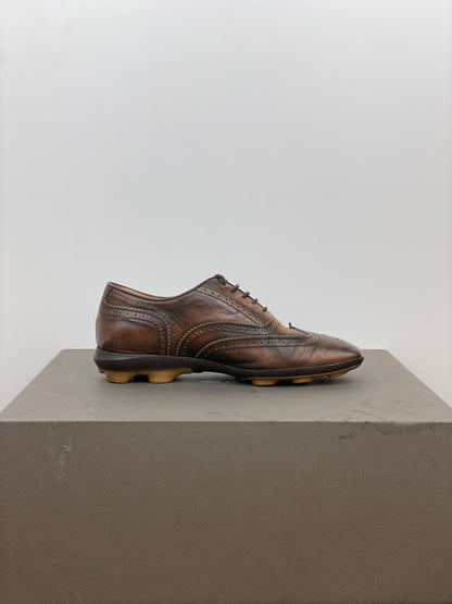 Miu Miu SS99 Square-Toe Spike-Sole Brogue Derbies