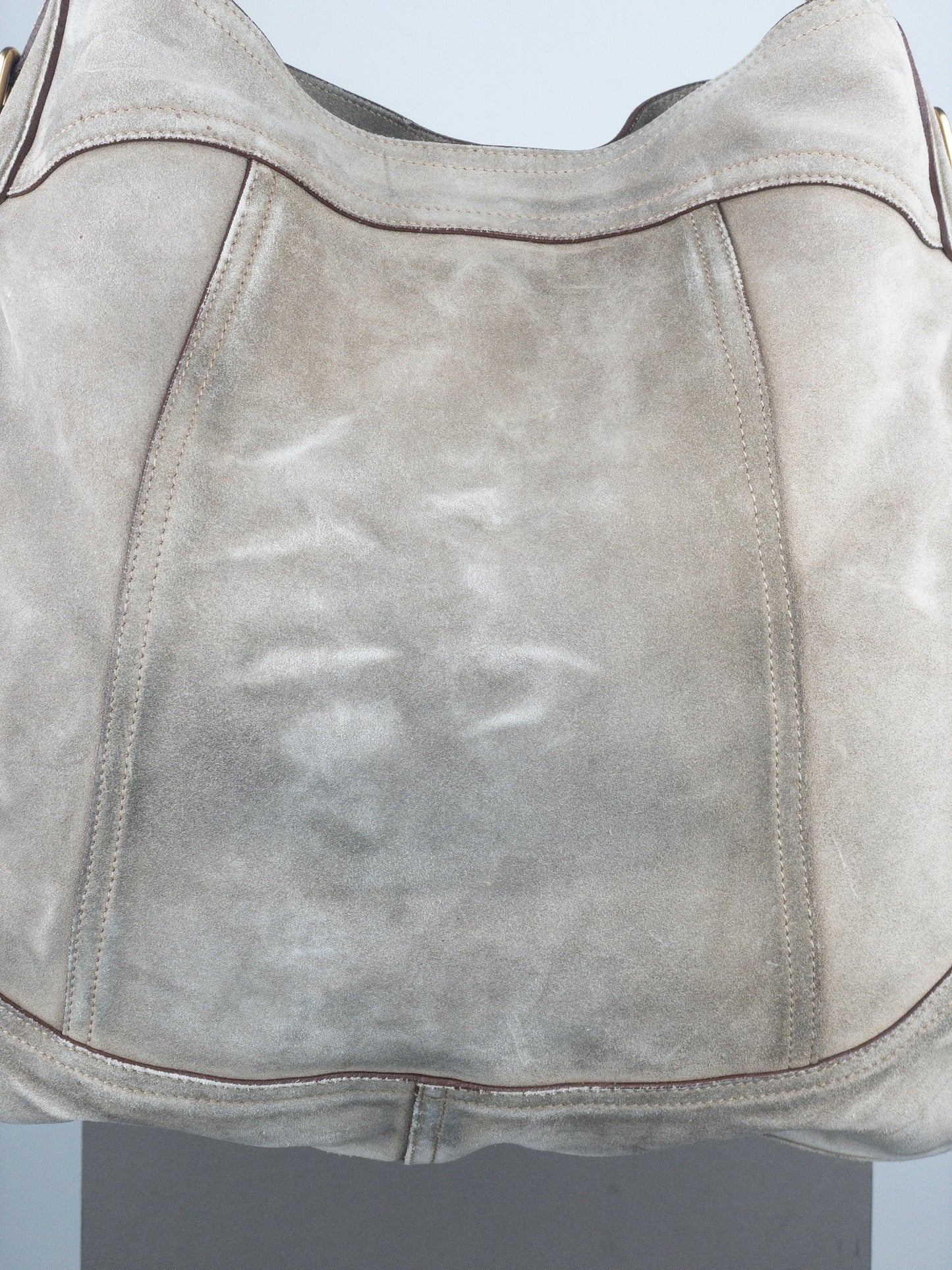 Prada 2000s Scamosciato Suede Hobo Shoulder Bag