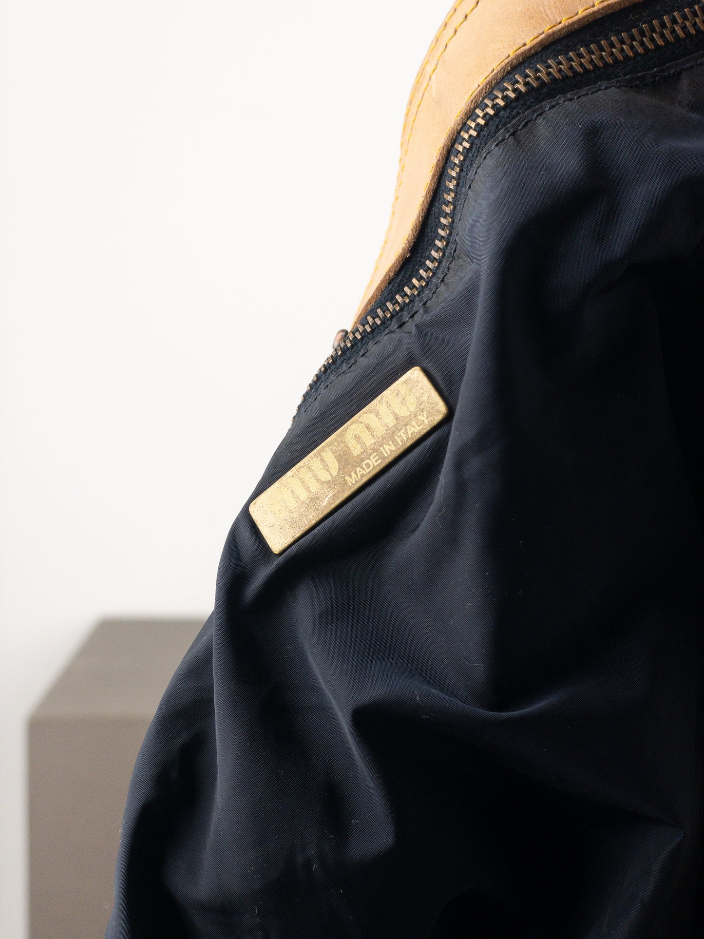 Miu Miu 2000s Denim Shopper Tote Handbag