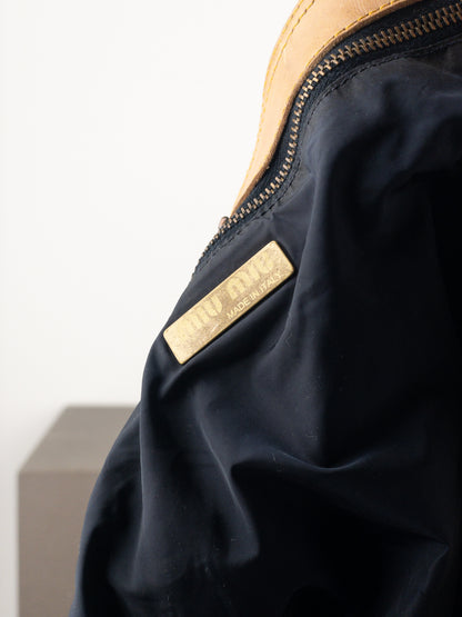 Miu Miu 2000s Denim Shopper Tote Handbag