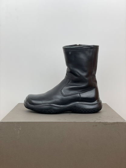 Prada AW99 Square-Toe Vibram Ankle Biker Boots