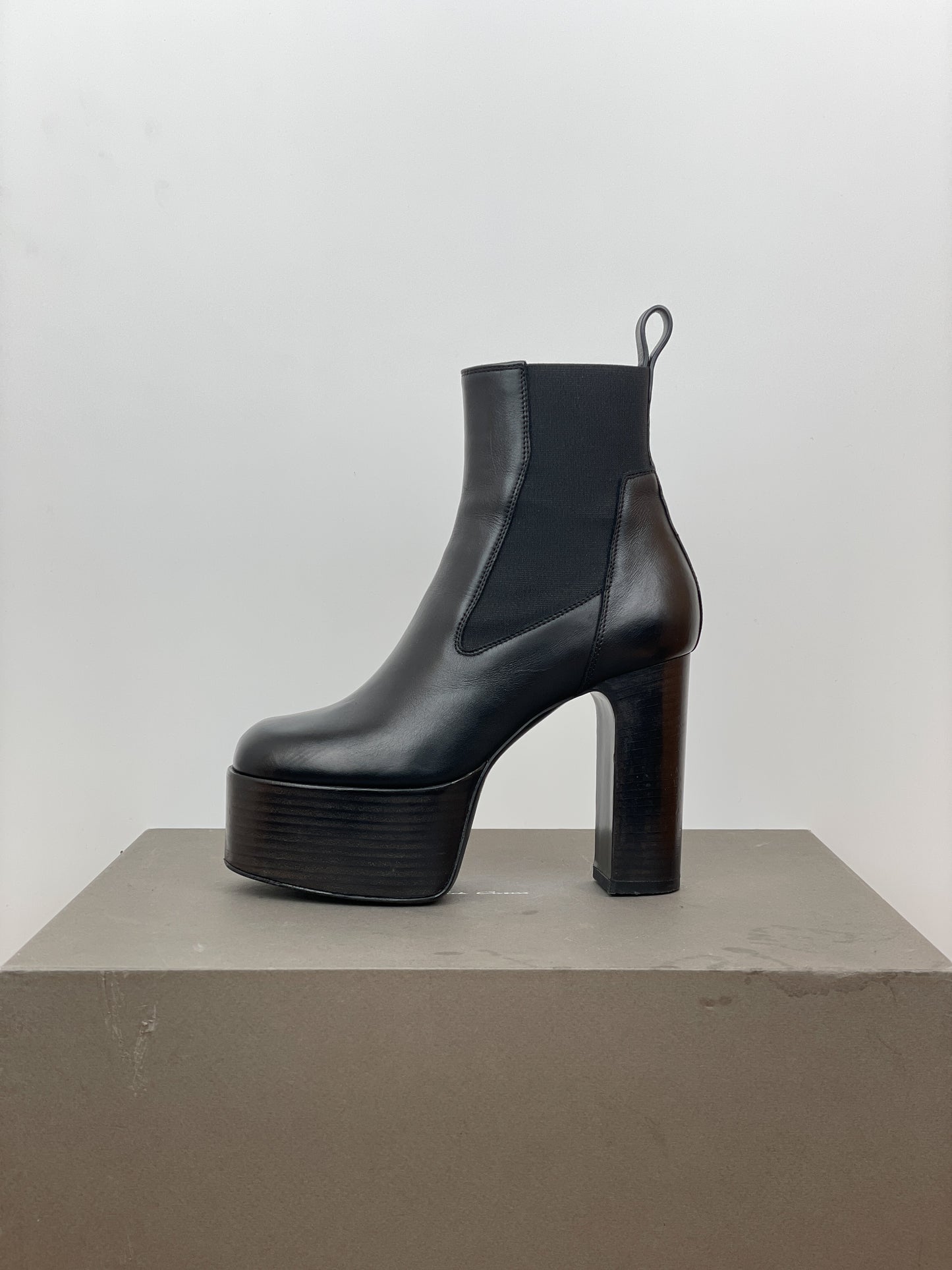 Rick Owens AW19 'Larry' Kiss Heel Boots