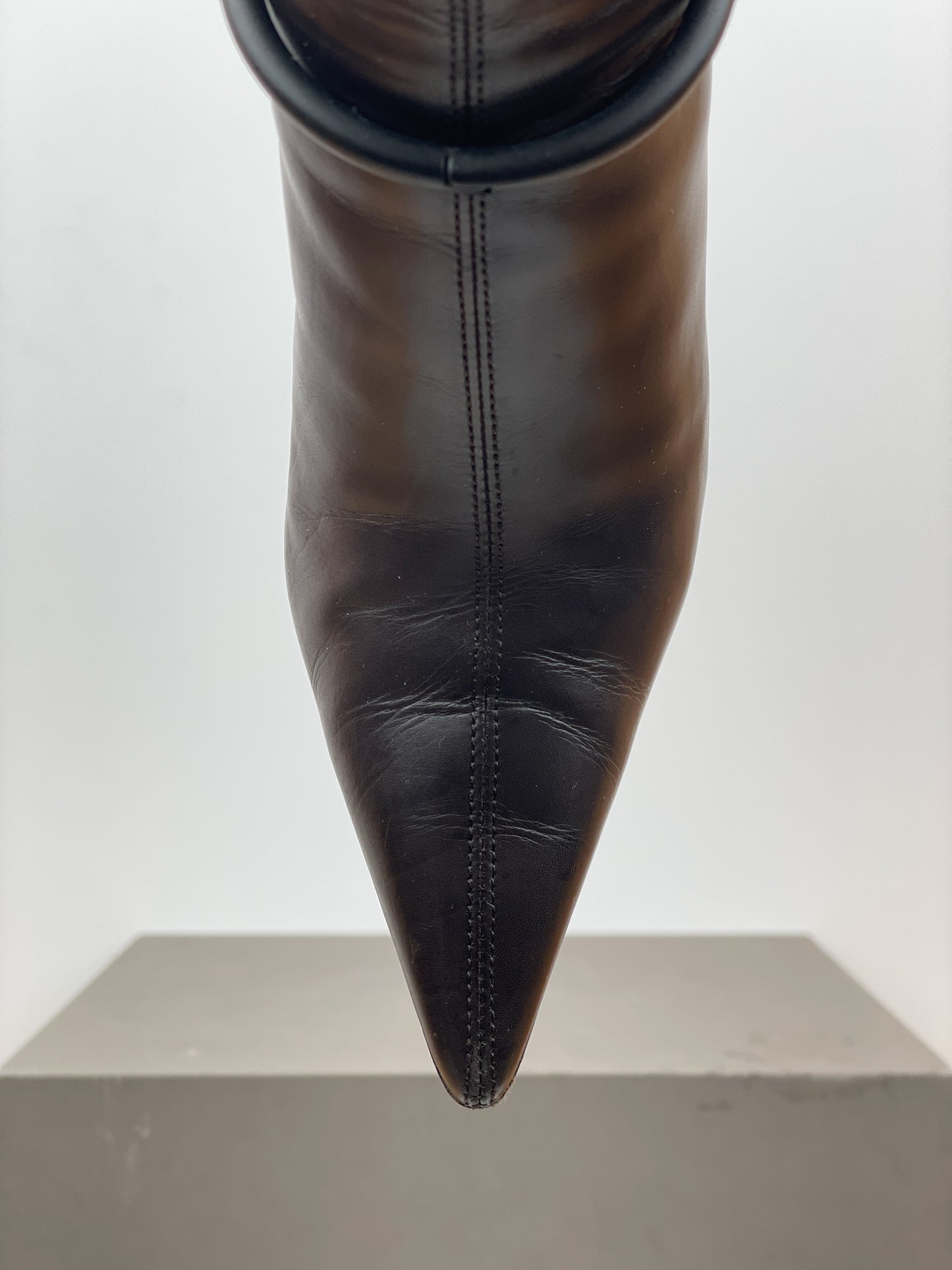 Gucci by Tom Ford 1990s Horsebit Stirrup Riding Heel Boots